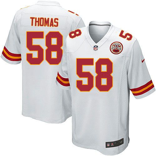 Men Kansas City Chiefs #58 Derrick Thomas Nike White Game Retired Player NFL Jersey->kansas city chiefs->NFL Jersey